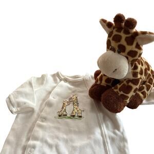 Little Me + TY Giraffe Layette Bundle Baby 3M